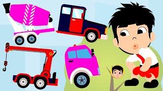 Memperbaiki Mainan Truk Molen Dan Truk Derek Yang Rusak Kids Car And Truck Compilation Cartoon