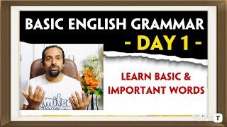 Day 1 - Grammar Series  Basic English Grammar  Rupam Sil