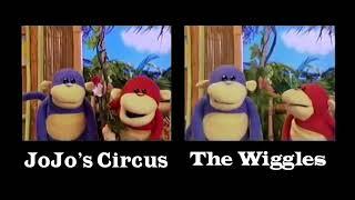 Playhouse Disney Ooh And Aah Pull That Vine Bumper Comparison JoJos Circus And The Wiggles 2007