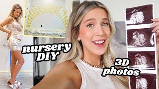 3D ULTRASOUND so cute + NURSERY DIY PROJECT  leighannvlogs