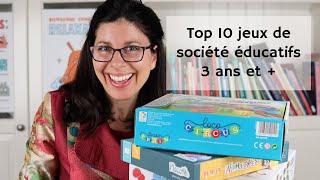 Top 10 jeux de société éducatifs pour 3 ans et plus