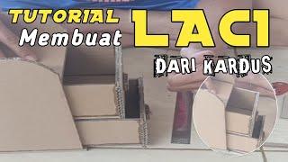 MEMBUAT LACI DARI KARDUS #Tutorial #craft #carabuatlacidarikardus