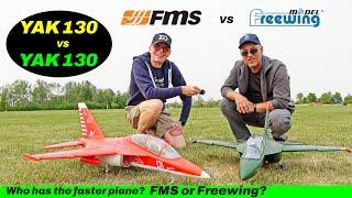 Which YAK 130 is Faster?  FMS vs Freewing Comparison