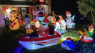 Christmas 2022 Inflatable Display ️ blow ups #christmas2022 #inflatables #christmasdisplay