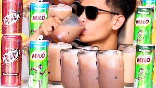 MUKBANG MILO VS A&W REQUEST SEGER ENAK ASMR MINUMAN MILO