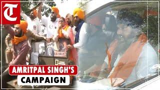 Khalistan sympathiser  Amritpal Singhs mother holds a roadshow in support of his son in Amritsar