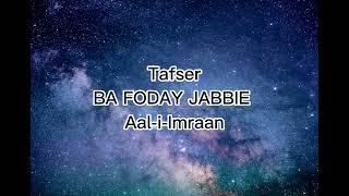 Ba Foday Jabbie Ali Imraan {Tafsir}