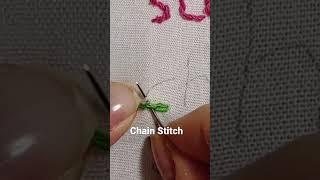 Basic Embroidery Chain Stitch