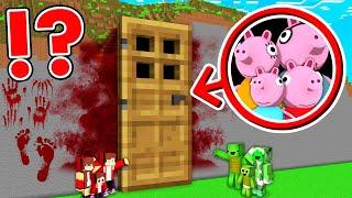 What if JJ and Mikey Found Peppa Pigs Security House in minecraft Maizen