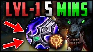 Level 1 for 5 Minutes WARWICK TOP IS BRUTAL How to Warwick & Carry for Beginners Season 14