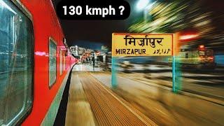 High Speed Platform skip of RAJDHANI EXP and Howrah Duronto overtake at Mirzapur Station