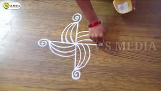 geethala muggulu 19  rangoli  sankranthi muggulu  danurmasam muggulu  kolam  padi kolam