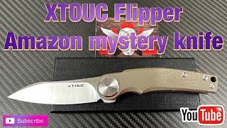 XTOUC fronttop flipper ?  Micarta & D2 under $30   Amazon mystery knife 