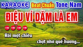 Điệu Ví Dặm Là Em Karaoke Beat Chuẩn Tone Nam - Hà My Karaoke