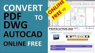 How to convert PDF to DWG AutoCAD online free