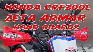 Honda CRF300L Zeta Armor Hand Guards Install CRFs Only