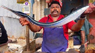 KASIMEDU SELVAM FISH CUTTING VIDEO   KASIMEDU SPEED SELVAM FISH CUTTING  UK SONS MARINE