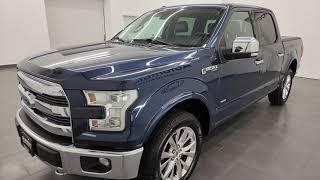 2015 FORD F150 LARIAT CREW SHORT ECOBOOST BLUE JEANS METALLIC 4K WALKAROUND 13642ZA SOLD