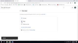 How To Change Gender In Gmail Account