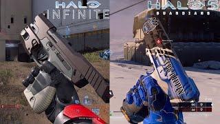 Halo Infinite Sidekick Pistol vs Halo 5 Gunfighter Magnum