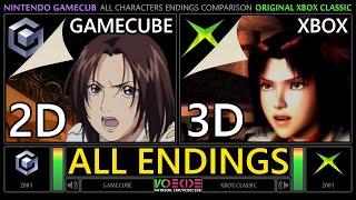 2D vs 3D Bloody Roar Primal Fury vs Bloody Roar Extreme GameCube vs Xbox All Endings Comparison