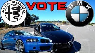 BMW M3 e46  vs  Alfa Romeo 159  YOU VOTE