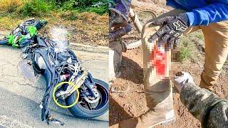 BIKERS NIGHTMARE  DANGEROUS & CRAZY MOTORCYCLE MOMENTS 2024 #44