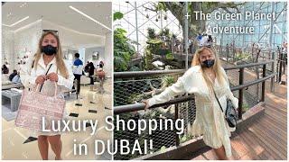 LUXURY Shopping in Dubai  We Went To The Green Planet Indoor Rainforest