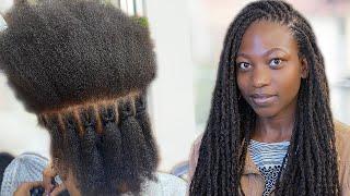 The Easiest Installation For TEMPORARY DREADLOCKS Beginners  #temporarydreads