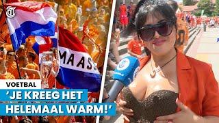 Exotische Oranjefan gespot ‘Ik hou van Snollebollekes’