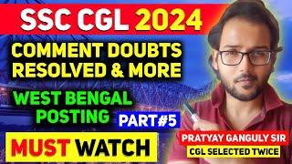 SSC CGL 2024 - WEST BENGAL  Main Doubts Resolved & More  Made For SSC