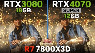 RTX 3080 vs RTX 4070 Super  R7 7800X3D  Tested in 17 games