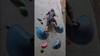 Lead climbing a 5.11+ at Joe Rockheads Toronto