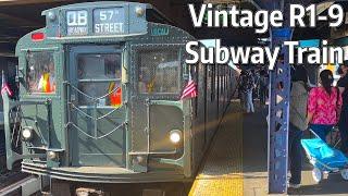 ⁴ᴷ⁶⁰ Vintage R1-9s Running at the NY Transit Museum Parade of Trains