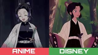 Anime Characters in Disney Classics