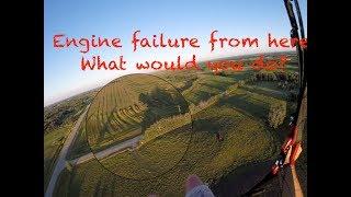 Paramotor ENGINE FAILURE from 150 ft. What would you do?
