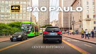 Dirigindo pelo Centro Histórico de São Paulo 4K