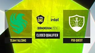 Dota2 - Team Falcons vs PSG Quest - Game 1 - ESL One Birmingham 2024 - CQ - MENA