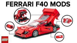 EASY MODS FOR YOUR FERRARI F40  LEGO SPEED CHAMPIONS #76934