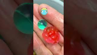 Jumbo Orbeez vs regular water beads #fidgetfun