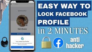 How to lock Facebook Profile 2022? In 2 MINUTES  UPDATED METHOD