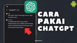 Cara Menggunakan ChatGPT di HP Android