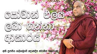 සෝවාන් මඟට පිවිසීම සහ සෝවාන් ඵලය අත් කරගන්නා ආකාරය  Ven Galigamuwe Gnanadeepa Thero