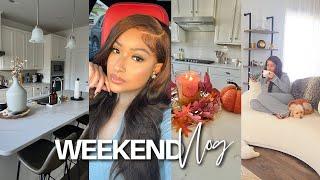 VLOG SPEND THE WEEKEND WITH ME  KITCHEN MAKEOVER SHOPPING & MORE