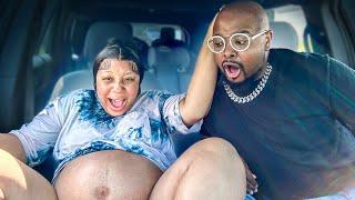 WIFE GIVES BIRTH TO BABY IN THE CAR *HUSBAND PASSED OUT*