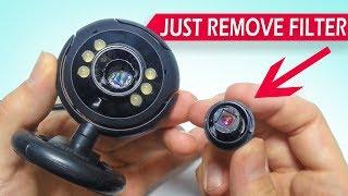How To Make DIY Camera That Can See Near-infrared  DIY IR Camera
