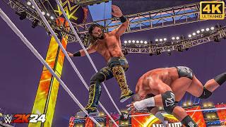 WWE 2K24 - Seth Rollins vs. Triple H - No Holds Barred Match at Night of Champions  PC 4K60