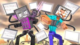 TV Herobrine Titan & TV Wither Skeleton Titan - Minecraft Animation