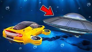 LOGGY FOUND SECRET ALIEN UFO USING SUBMARINE CAR