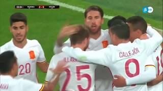 Russia vs Spain 3-3 Extended Highlights & Goals - International Friendlies 14112017